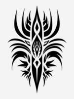 Authentic and intricate tribal tattoo design element, adding a touch of cultural significance and symbolism to your artwork vector