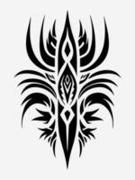 Authentic and intricate tribal tattoo design element, adding a touch of cultural significance and symbolism to your artwork vector