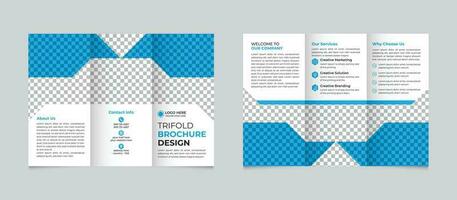 profesional corporativo creativo moderno mínimo negocio tríptico folleto diseño modelo para tu empresa gratis vector