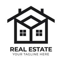 Professional modern creative abstract minimal real estate home house logo design Free Vector