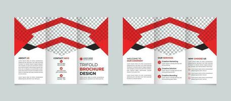 Professional corporate creative modern minimal business trifold brochure design template for your company Free Vector