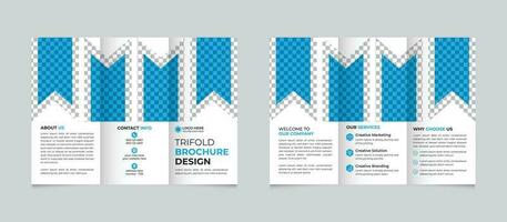Professional creative modern abstract business trifold brochure design template Free Vector