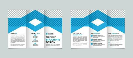 Professional creative corporate modern minimal business trifold brochure design template Free Vector