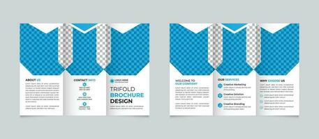 Creative corporate modern minimal business trifold brochure design template Free Vector