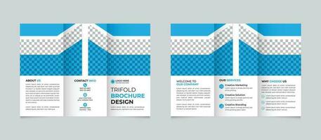 Creative corporate modern business trifold brochure design template Free Vector