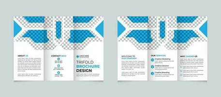 Creative modern minimal business trifold brochure design template Free Vector