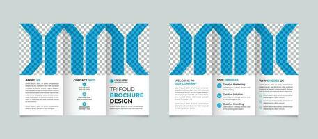 Professional creative modern abstract business trifold brochure design template Free Vector