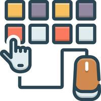 color icon for choice vector