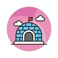 An amazing vector of igloo in modern style, ready to use icon