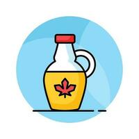 Customizable vector of maple syrup in modern style, ready to use icon