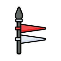 Modern handcrafted icon of spear in editable style, ready to use vector