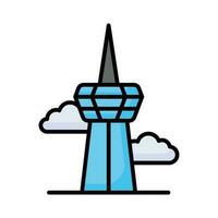 agarrar esta creativamente diseñado vector de cn torre en moderno estilo