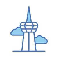 Grab this creatively designed vector of cn tower in modern style