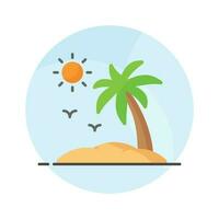 Beautiful vector of palm tree in modern style, easy to use in web, mobile apps and all presentation projects