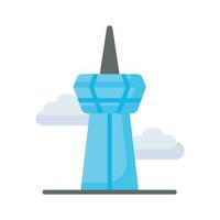 Grab this creatively designed vector of cn tower in modern style