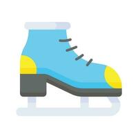 un editable icono de hielo Patinaje zapato en moderno estilo, nieve esquiar bota vector