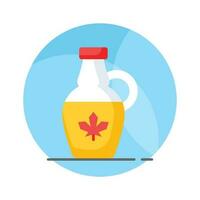 Customizable vector of maple syrup in modern style, ready to use icon