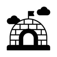 An amazing vector of igloo in modern style, ready to use icon