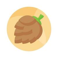 Check this beautifully designed icon of pine cone in modern style vector