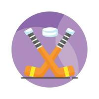 Trendy icon of ice hockey in editable style, easy to use and download vector