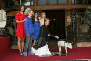 Emma Thompson with Nanny McPhee Cast including Maggie Gyllenhaal photo