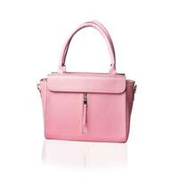 Photo photo stylish pink ladies handbag isolated on background