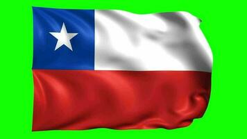 3d bandera animación de Chile video