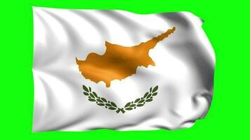 3d flagga animering av cypern video