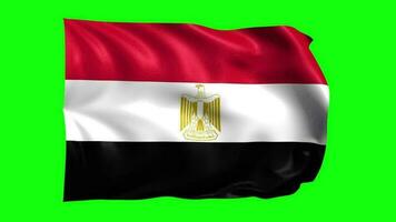 3d drapeau animation de Egypte video