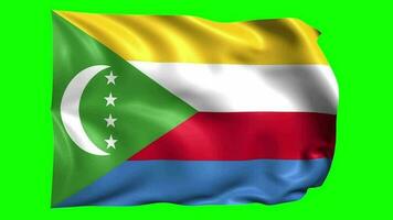 3D Flag Animation of Comoros video