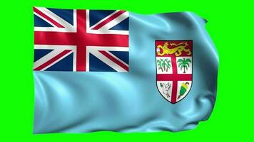 3d bandera animación de Fiji video