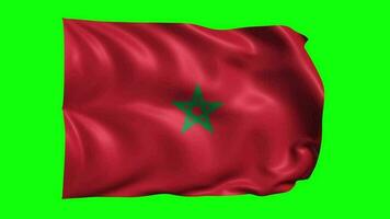 3d drapeau animation de Maroc video