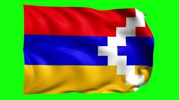 3d flagga animering av nagorno karabakh video