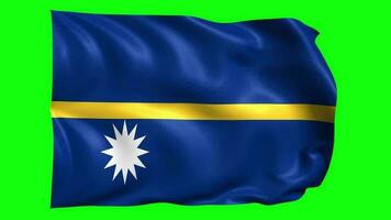 3d flagga animering av nauru video