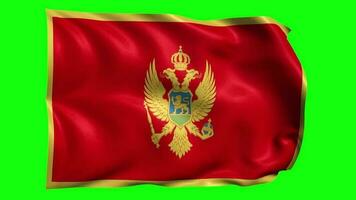 3D Flag Animation of Montenegro video