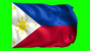 3d Flagge Animation von Philippinen video