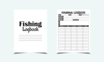 Fishing Logbook KDP Interior vector