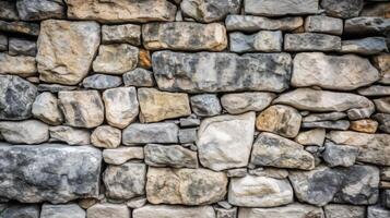 Background texture of stone wall. Close up of stone wall background, photo