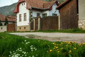 Rimetea is a small village located in Transylvania, Romania. It is situated in the Apuseni Mountains and is known for its picturesque setting and well preserved Hungarian architectural style. photo