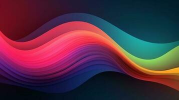 Abstract gradient mesh background, colorful wavy background photo