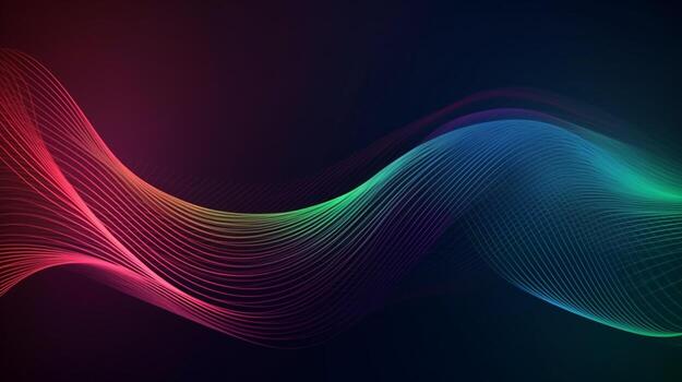 Abstract gradient background, gradient mesh, wavy gradient photo