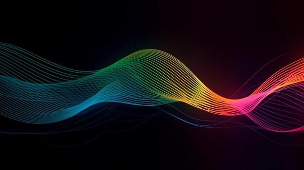 Abstract gradient background, gradient mesh, wavy gradient photo