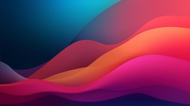 Abstract gradient background, gradient mesh, wavy gradient photo
