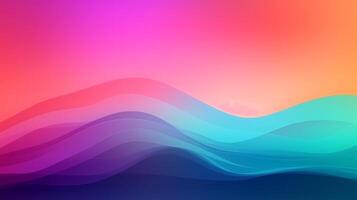 Abstract gradient background, gradient mesh, wavy gradient photo