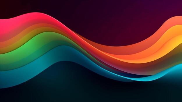 Abstract gradient background, gradient mesh, wavy gradient photo
