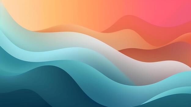 Abstract gradient background, gradient mesh, wavy gradient photo