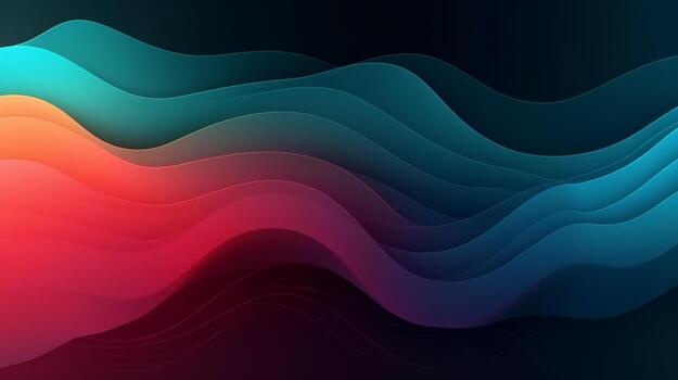 Abstract gradient background, gradient mesh, wavy gradient photo