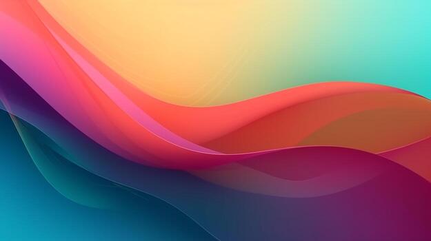 Abstract gradient background, gradient mesh, wavy gradient photo