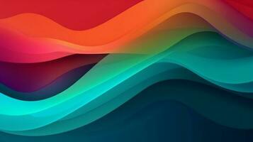 Abstract gradient background, gradient mesh, wavy gradient photo