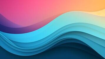 Abstract gradient background, gradient mesh, wavy gradient photo